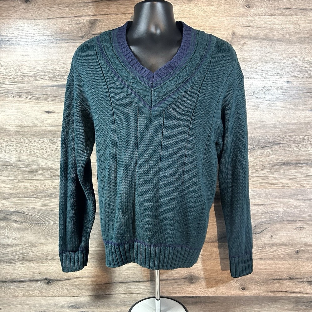 Skyr Sweater Grannycore Vneck Knit Size Medium